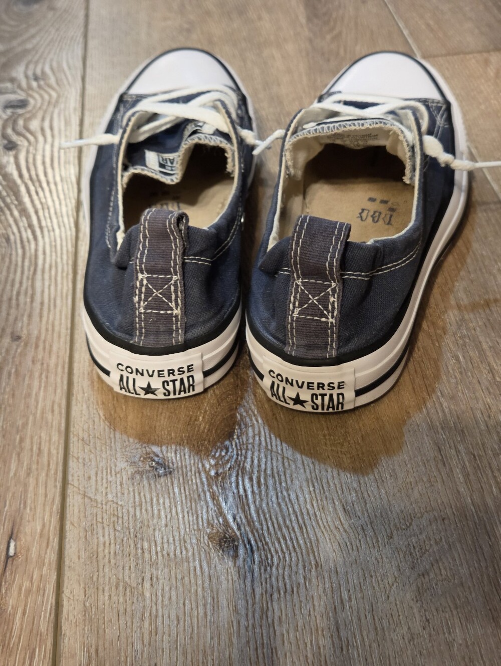 Converse Shoreline Slip On Athletic Navy Canvas Low Top Sneakers Women’s 7 - Picture 3 of 7
